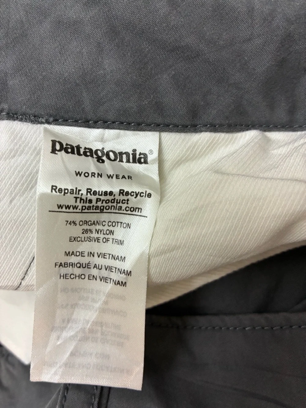 Patagonia Men’s Tenpenny Pants Long, Charcoal Grey, Size 38 (38x34) - Picture 13 of 13